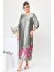 Нарядное платье артикул: 1-2442 серый/цветы от Romanovich Style - вид 9