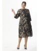 Нарядное платье артикул: 2429/5 черный с золотым от LadyStyleClassic - вид 1