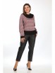 Кофта, джемпер артикул: 2548/1 черный с розовым от LadyStyleClassic - вид 3