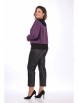 Кофта, джемпер артикул: 2548 черный с фиолетовым от LadyStyleClassic - вид 2