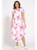 Платье артикул: 2205 бело-розовое от Медея - вид 1
