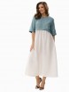Платье артикул: 424-005 голубой+белый от MALI - вид 7