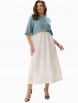 Платье артикул: 424-005 голубой+белый от MALI - вид 9